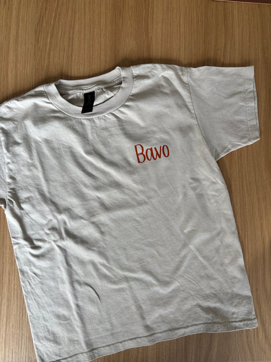 T-shirt kind met naam in 1 kleur
