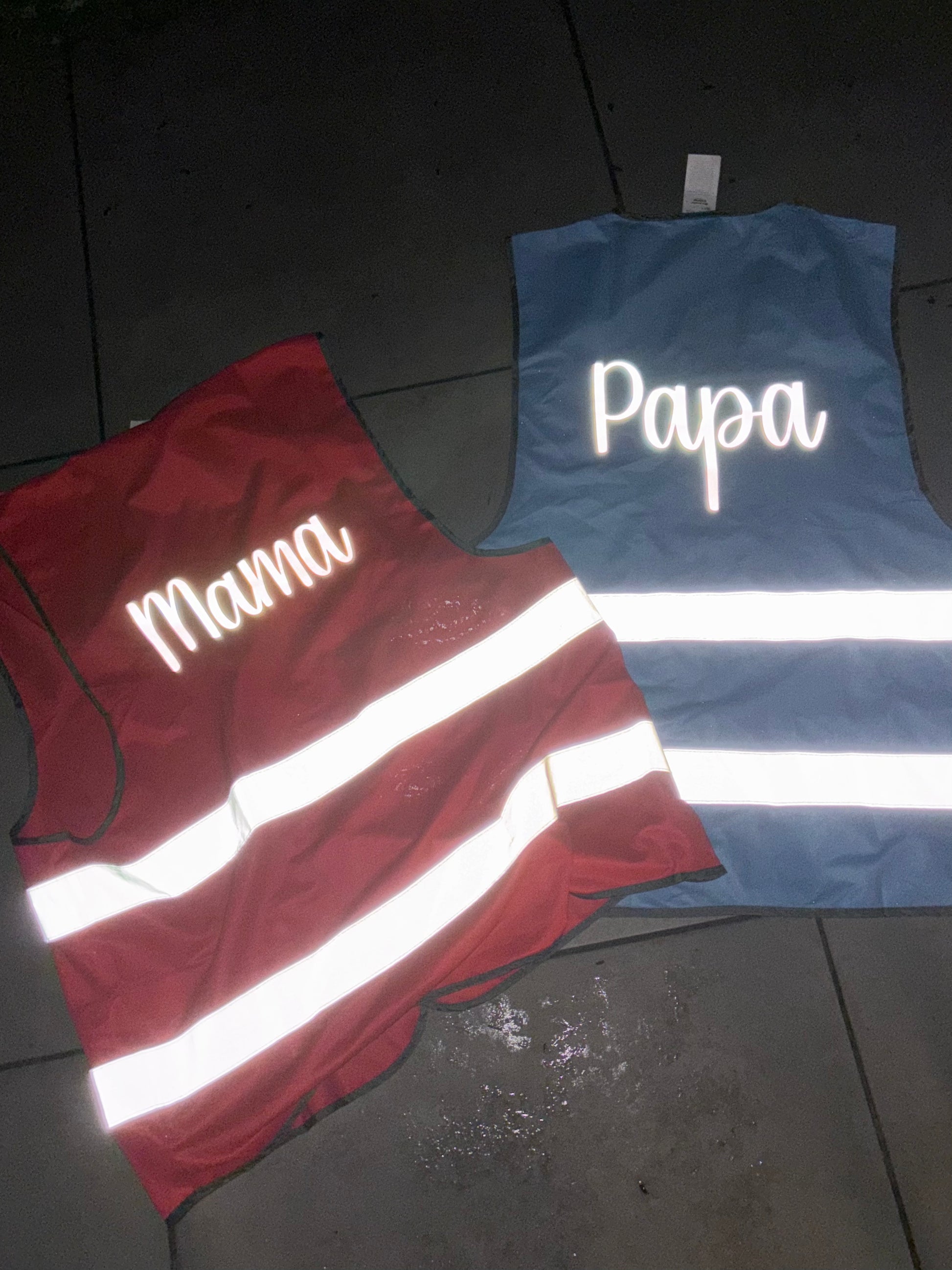 Reflecterende naam veiligheidsvest