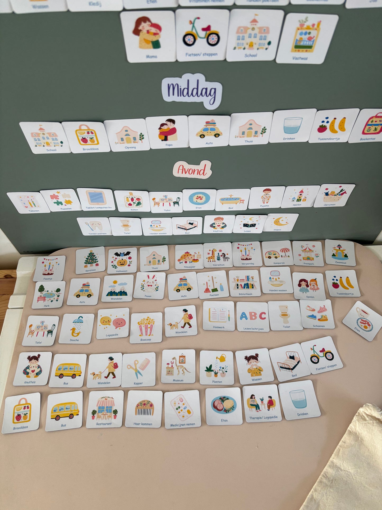 Magneten ‘mijn dag’ (set van 130 magneten)