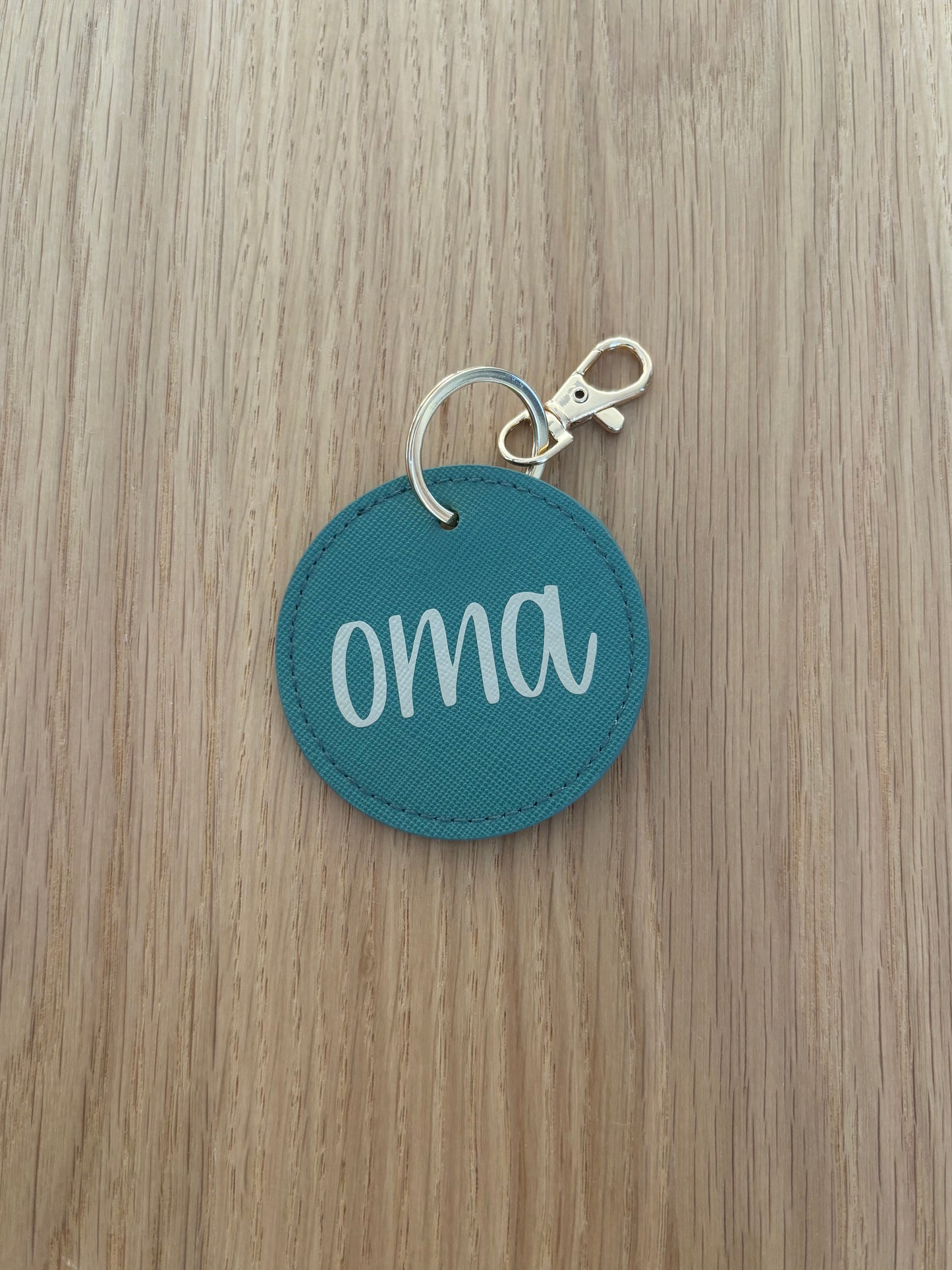 Sleutelhanger met naam groen